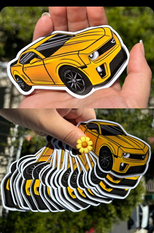 5 printed car/truck stickers